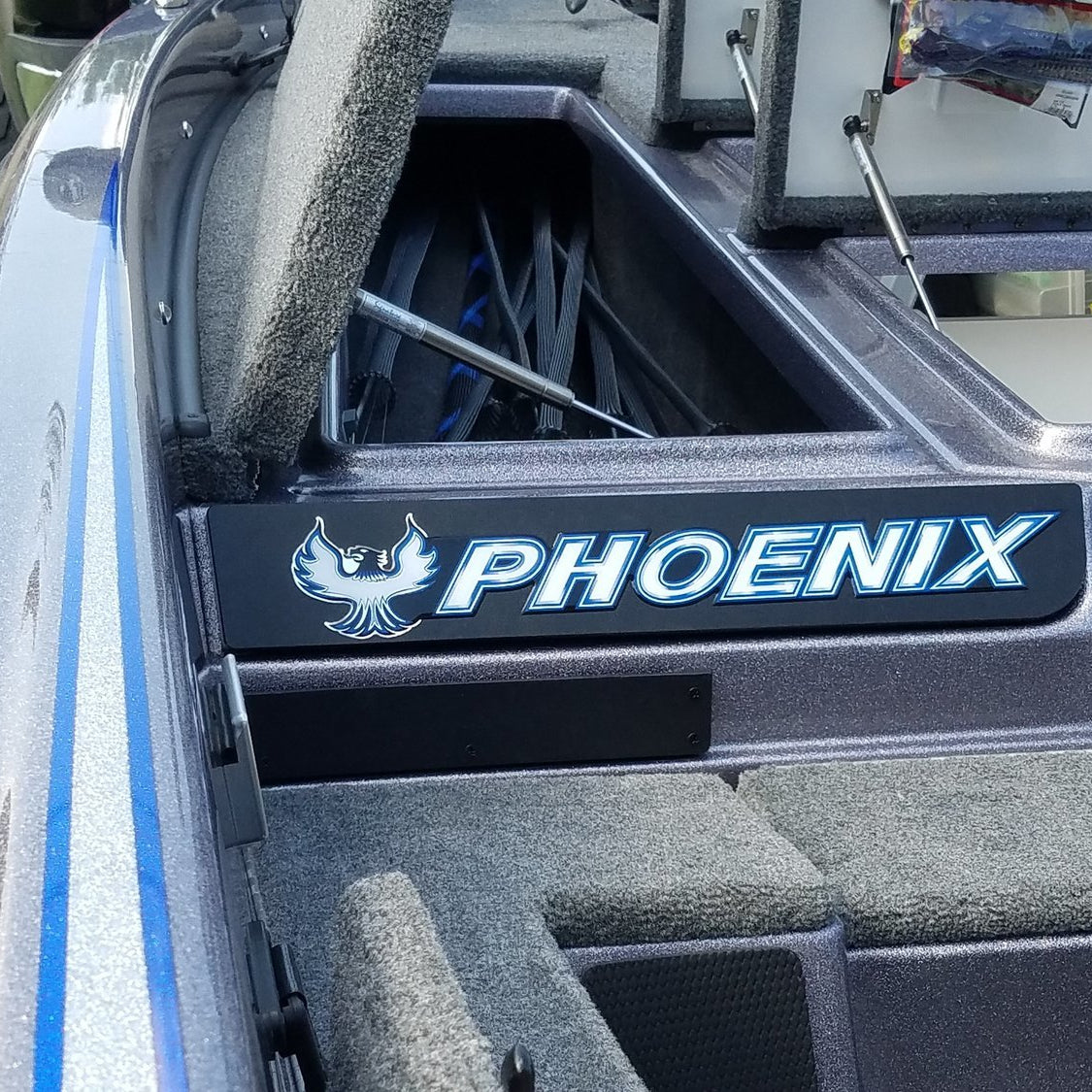 Phoenix Boats Domed Boat Decal, Factory Decal Matched Colors