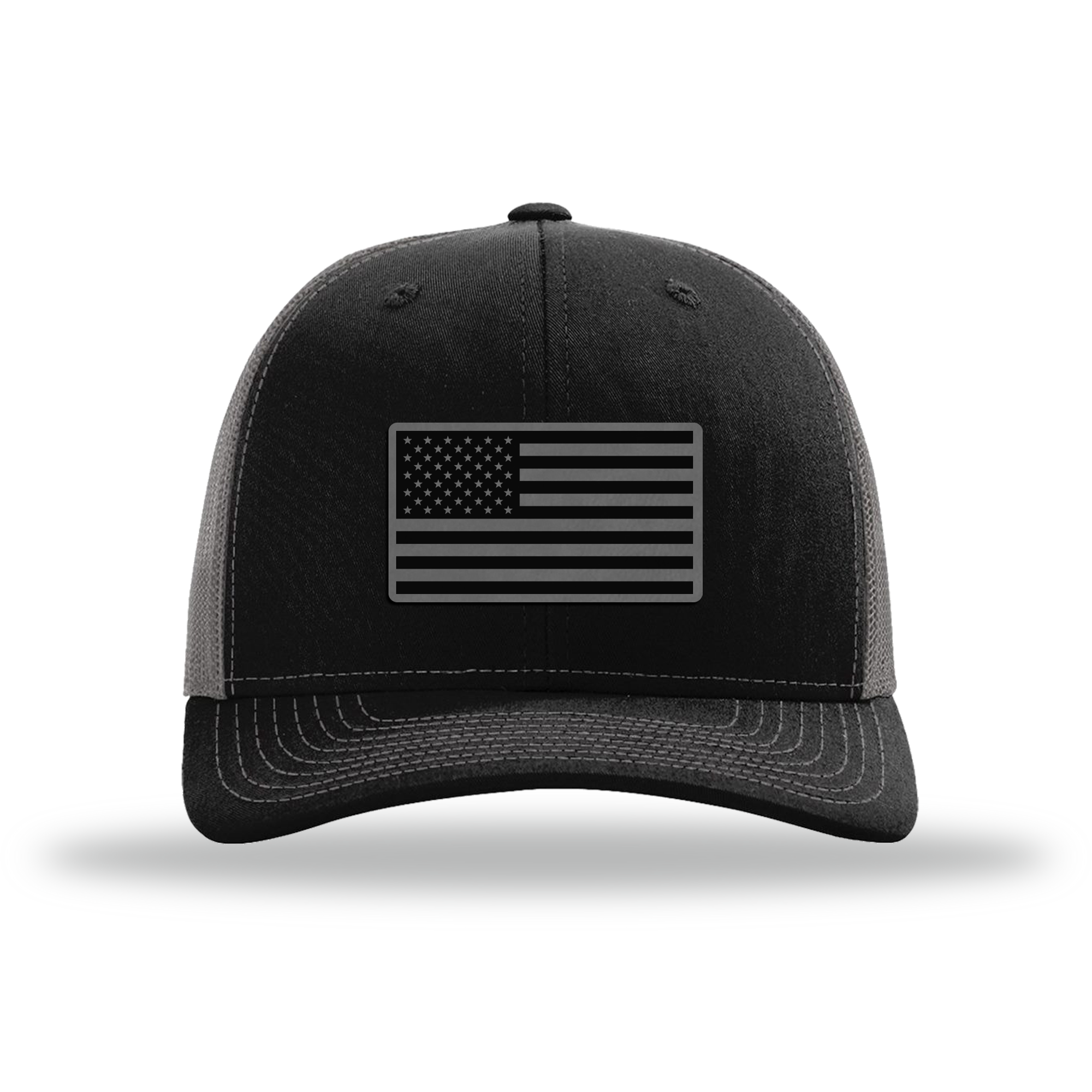 American Flag | Richardson 112 Leather Patch Hat