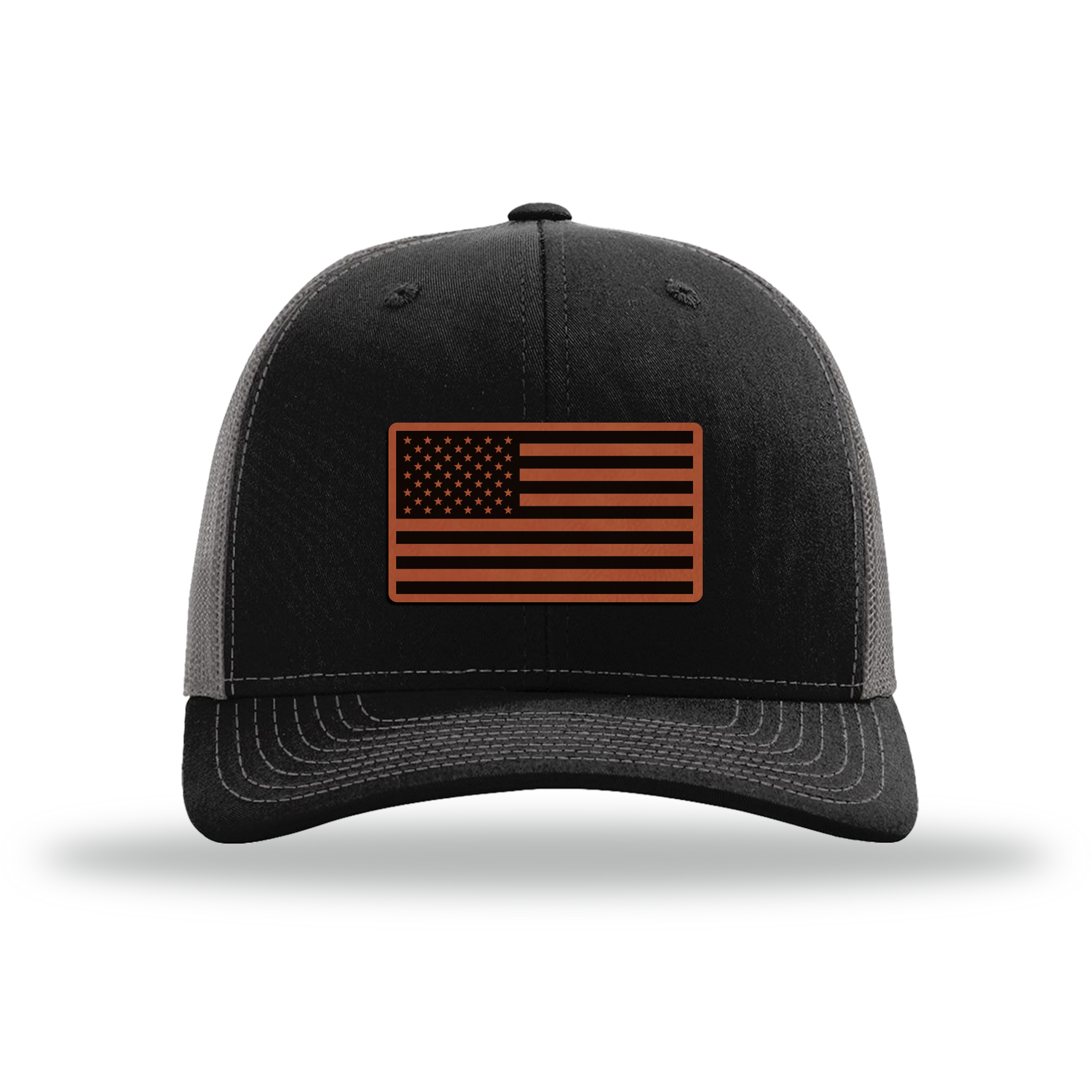 American Flag | Richardson 112 Leather Patch Hat