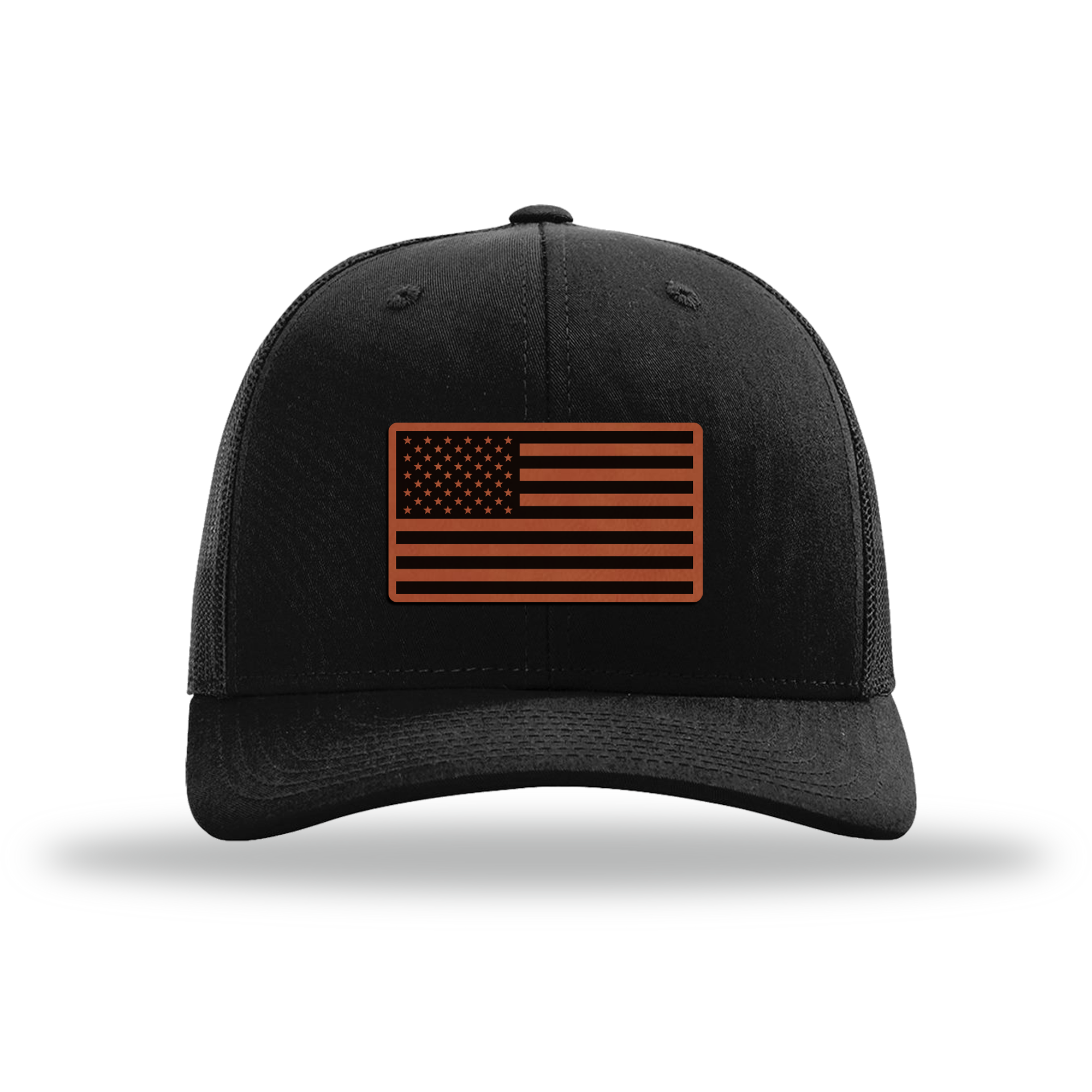 American Flag | Richardson 112 Leather Patch Hat
