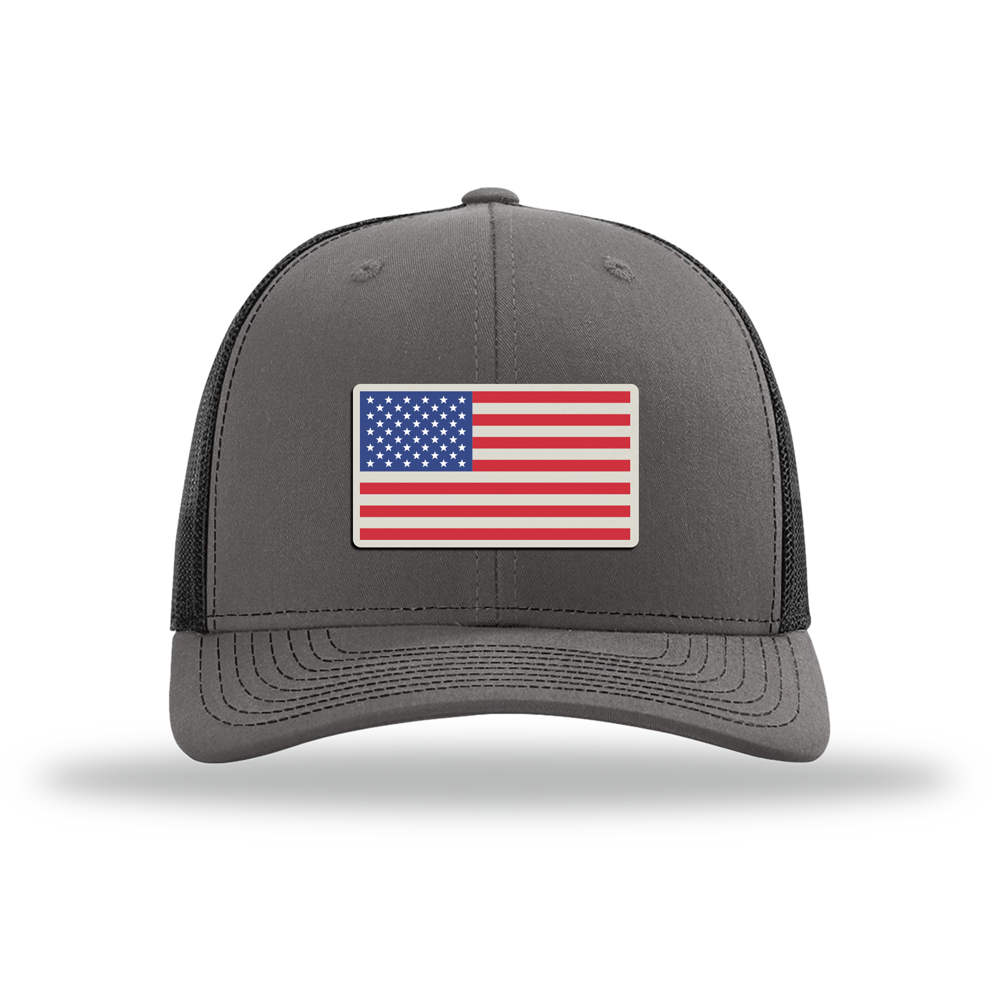 American Flag | Richardson 112 Leather Patch Hat