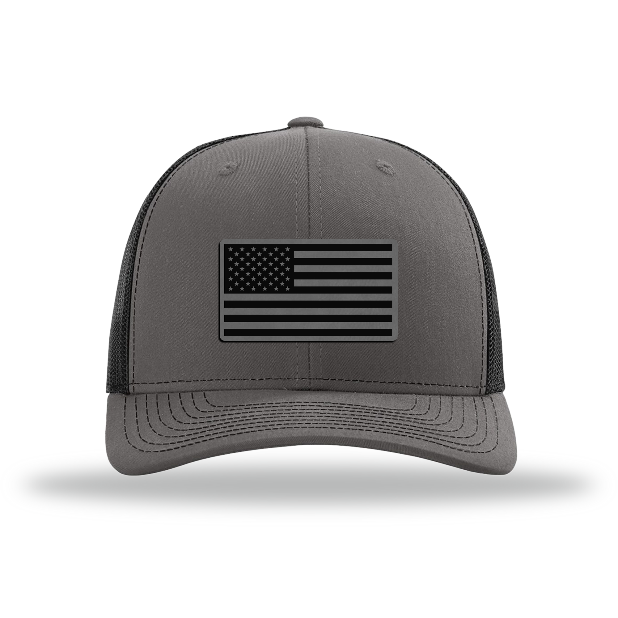 American Flag | Richardson 112 Leather Patch Hat