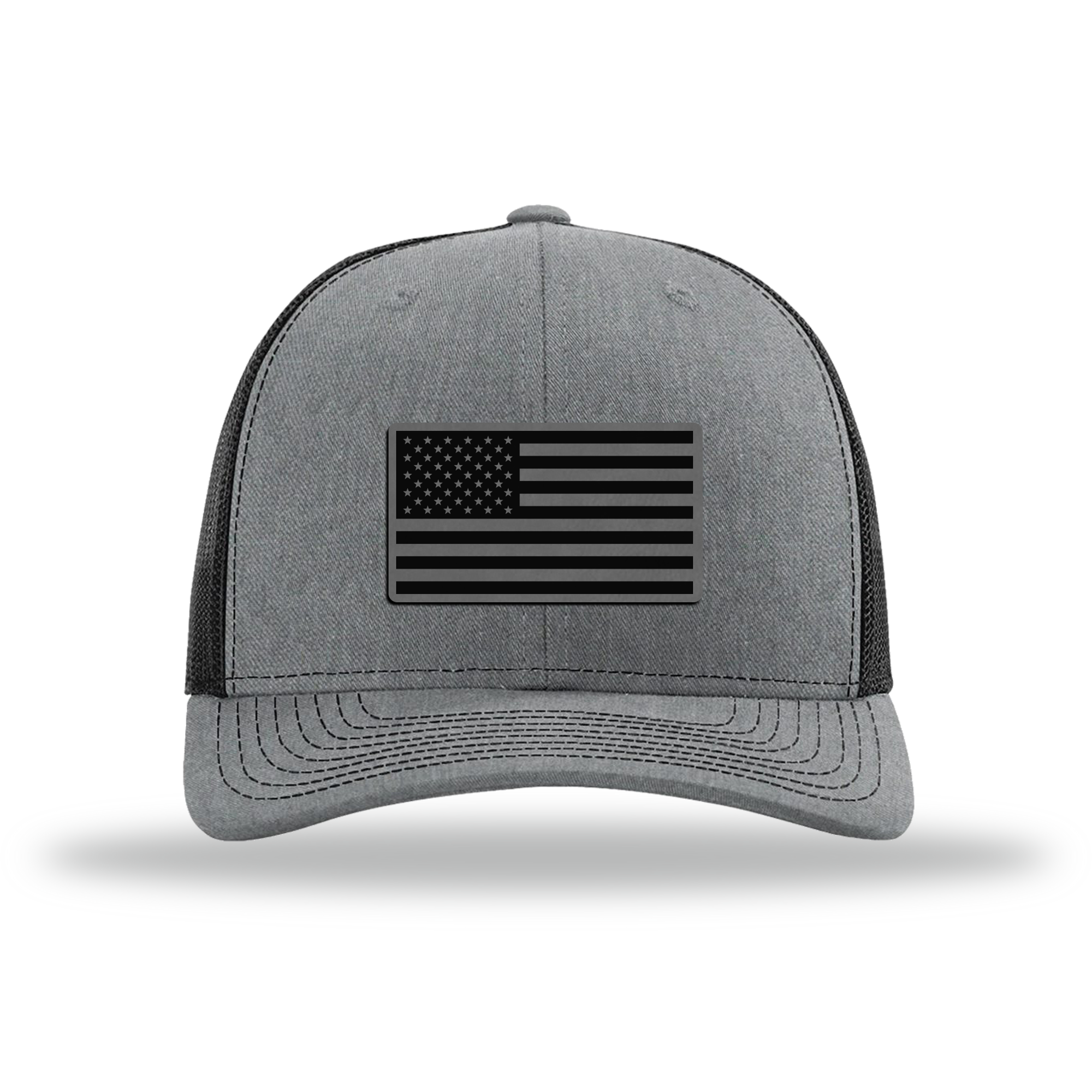 American Flag | Richardson 112 Leather Patch Hat