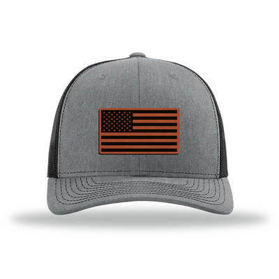American Flag | Richardson 112 Leather Patch Hat
