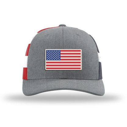 American Flag | Richardson 112 Leather Patch Hat