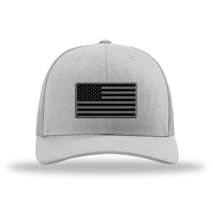 American Flag | Richardson 112 Leather Patch Hat