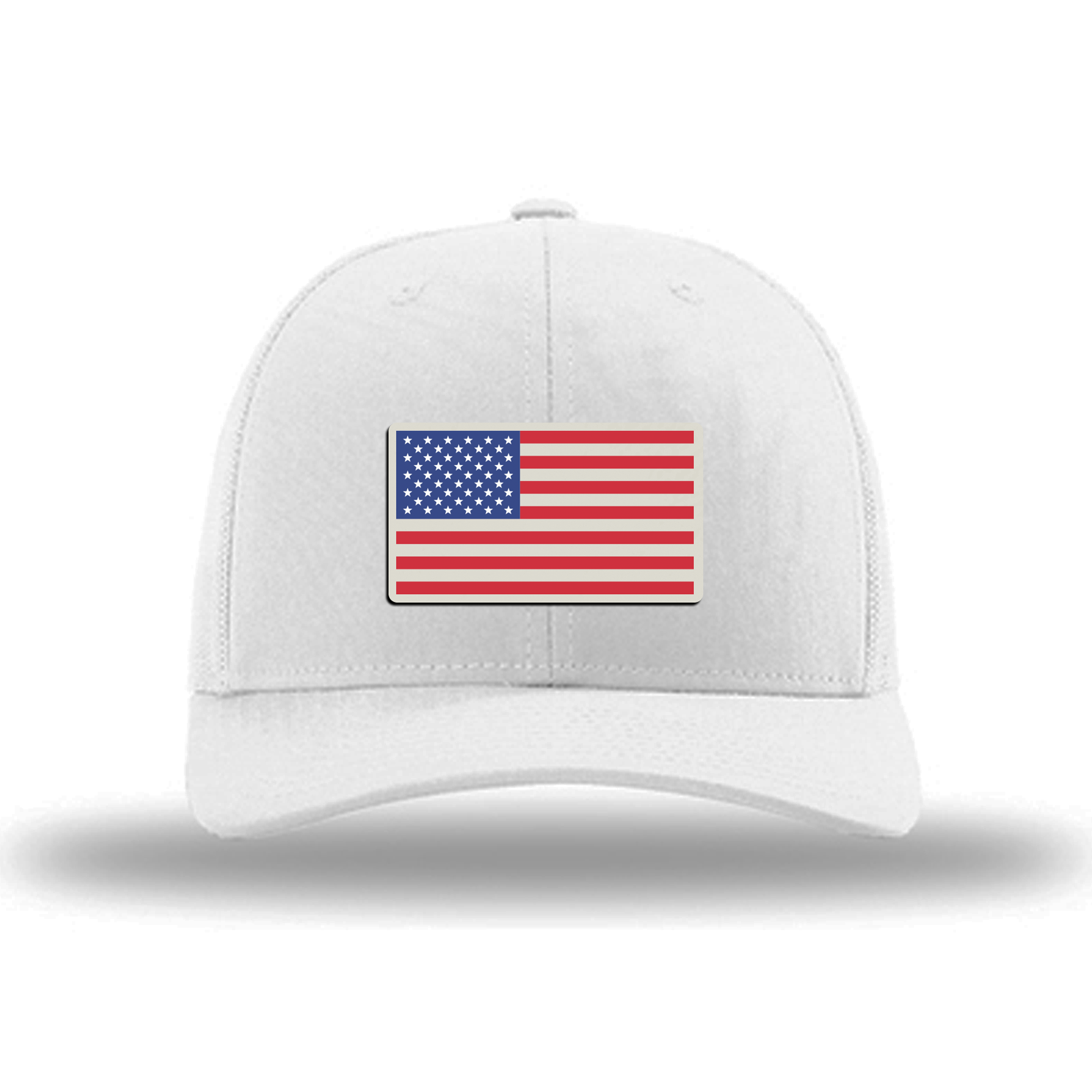 American Flag | Richardson 112 Leather Patch Hat