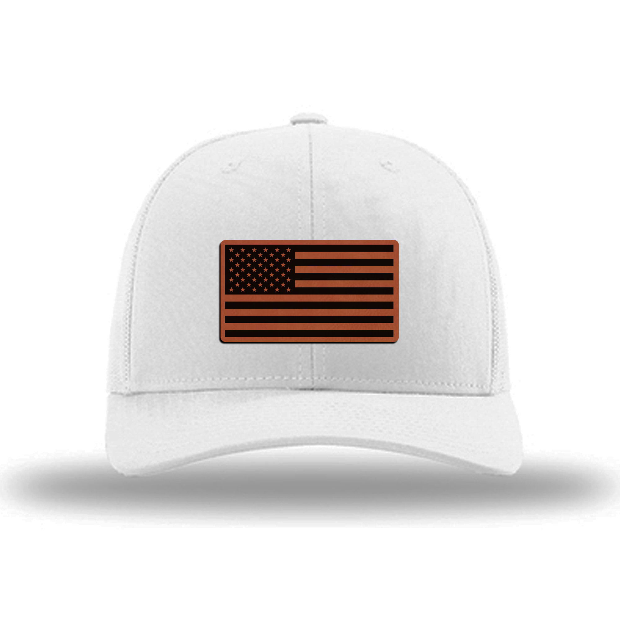American Flag | Richardson 112 Leather Patch Hat