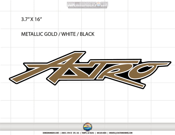 Astro Boat Decal Rogers