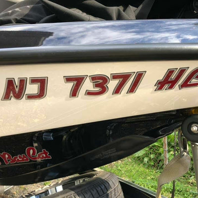 Bass Cat Boats Registration by Domed Numbers 2