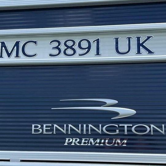 Metallic Navy with Chrome outline