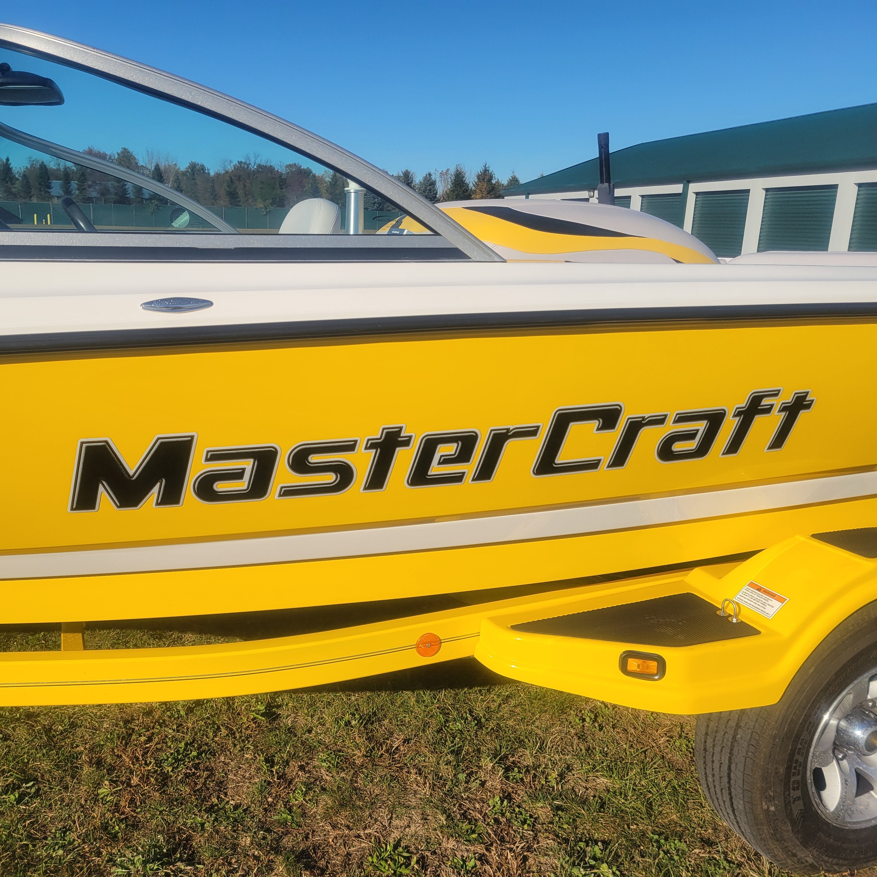 Black  MasterCraft Boat Graphic Decal Replacement by Domed Numbers