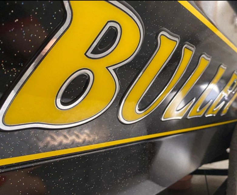Bullet Boats Yellow by Domed Numbers