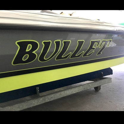 Bullet Boats Shock Green by Domed Numbers
