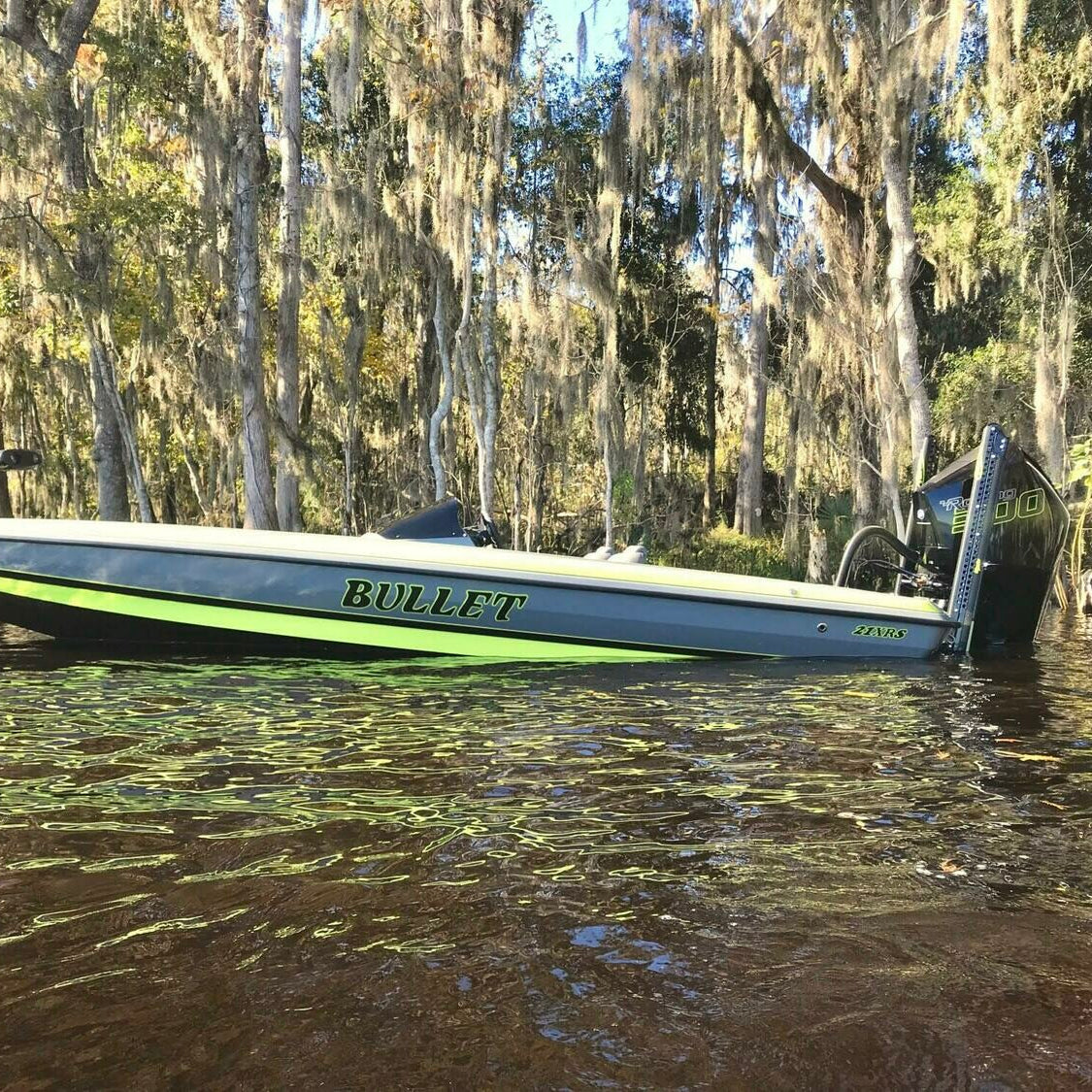 Bullet Boats Shock Green Yellow by Domed Numbers