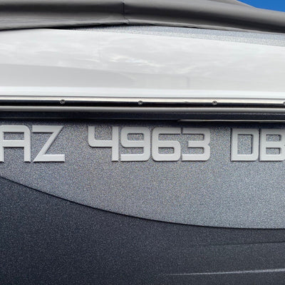 Centurion Boats 3D Raised Registration by Domed Numbers