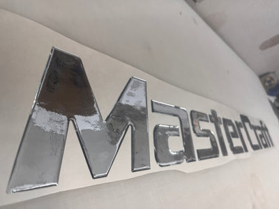 Domed MasterCraft Boat Decal Chrome