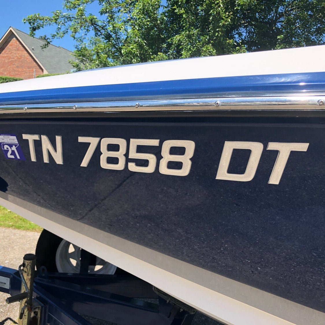 Chrome MasterCraft Registration by Domed Numbers
