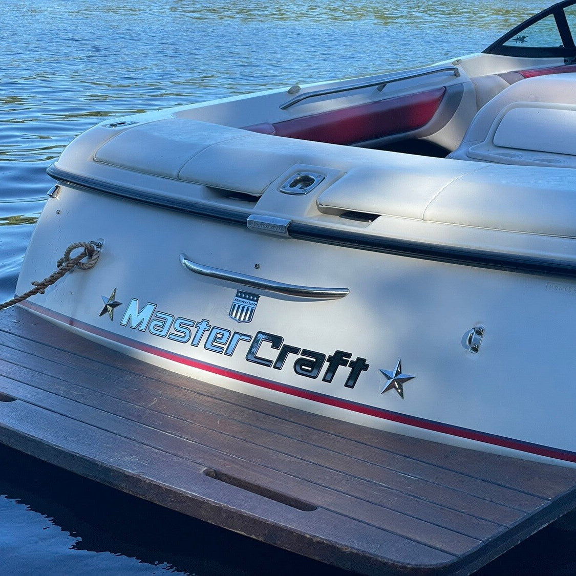 Chrome Transom  MasterCraft Boat Graphic Decal Replacement by Domed Numbers