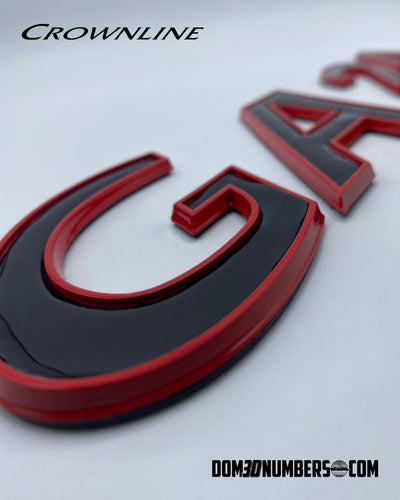 Crownline Boats 3D Raised Registration by Domed Numbers