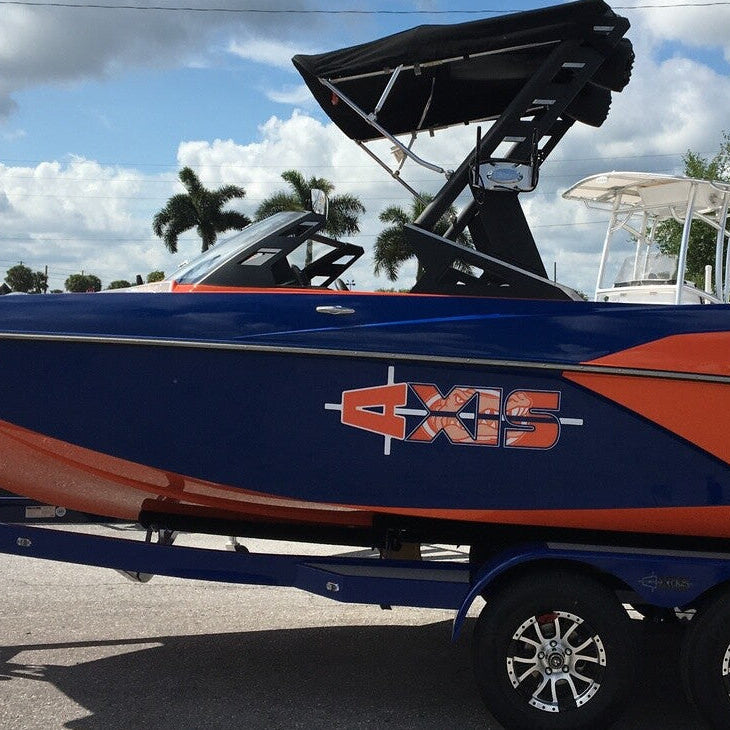 Custom FL Gators Football Axis Boat Decals by Domed Numbers
