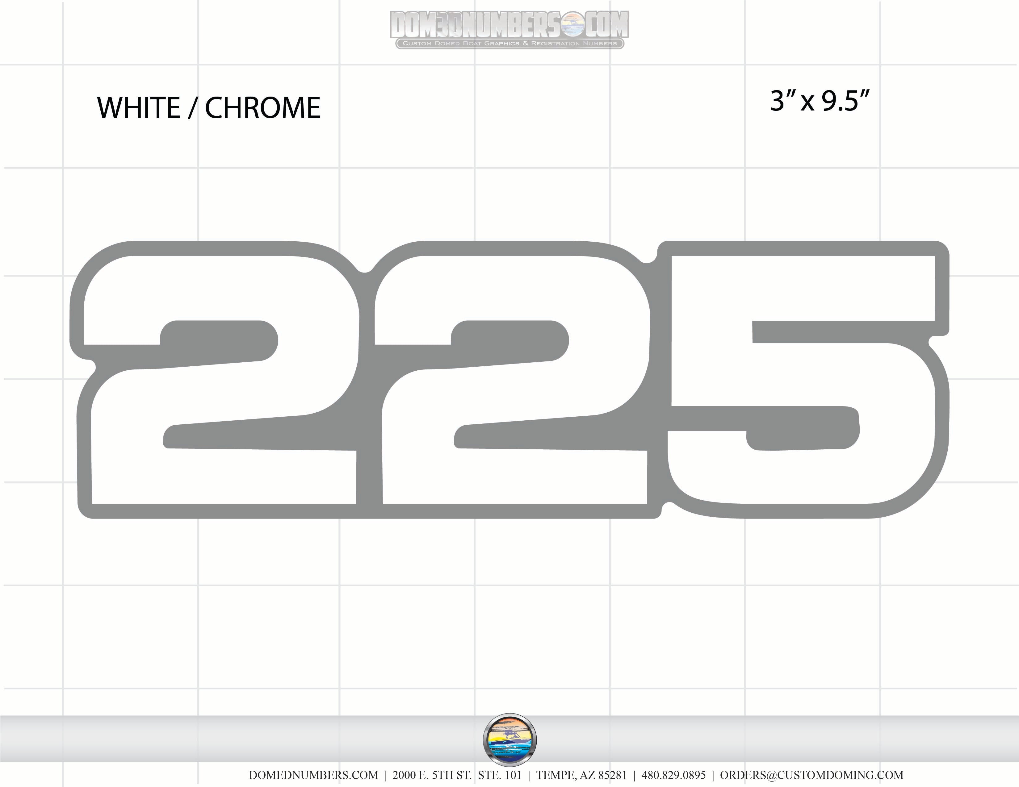 Domed Decal Johnson Motor 225