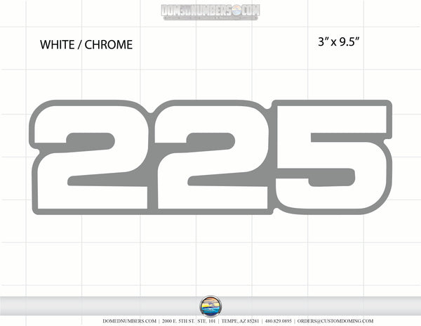 Domed Decal Johnson Motor 225