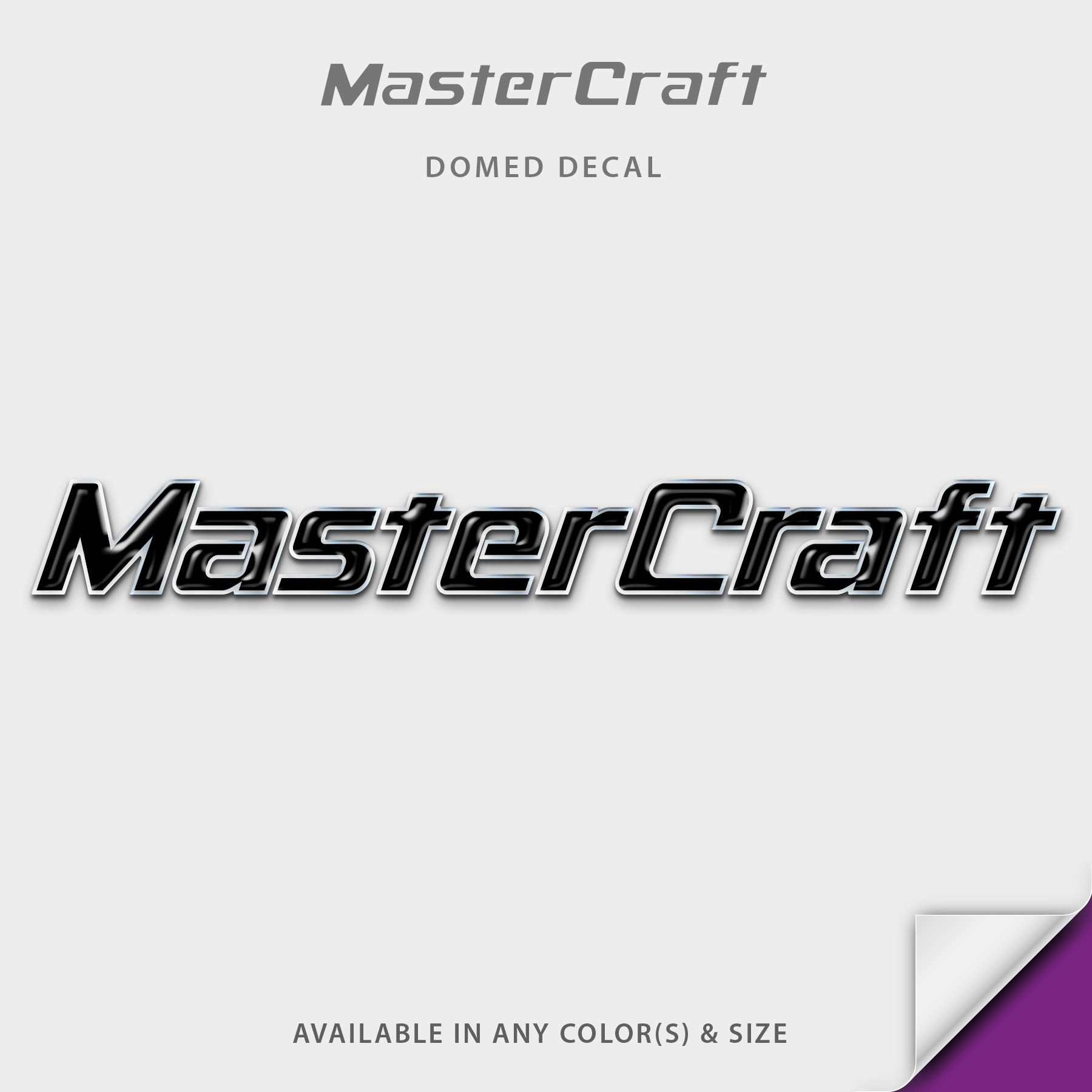 MasterCraft Logo Domed Accessory Decal – Domed Numbers