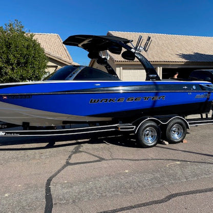 Malibu Wakesetter Domed Boat Decal by Domed Numbers 12