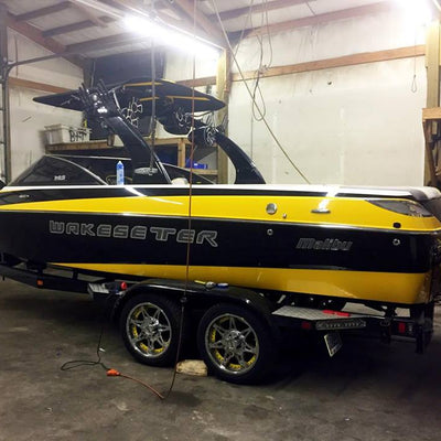 Malibu Wakesetter Domed Boat Decal by Domed Numbers 6