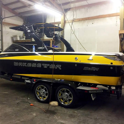 Malibu Wakesetter Domed Boat Decal by Domed Numbers 6