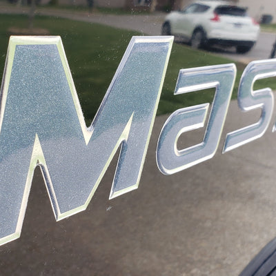 Custom Colors MasterCraft Boat Decal Graphic Replacement by Domed Numbers