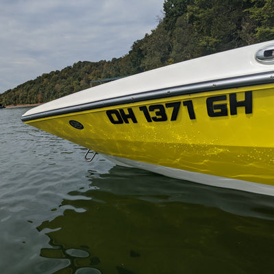 MasterCraft Boat Emblem Matched Registration by Domed Numbers