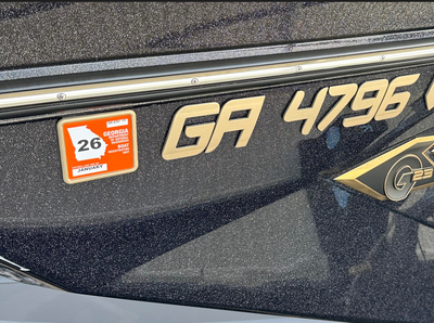 Nautique Boats 3D Emblem Registration by Domed Numbers