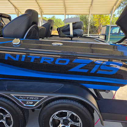 Nitro Z19 replacement decals in custom colors by Domed Numbers