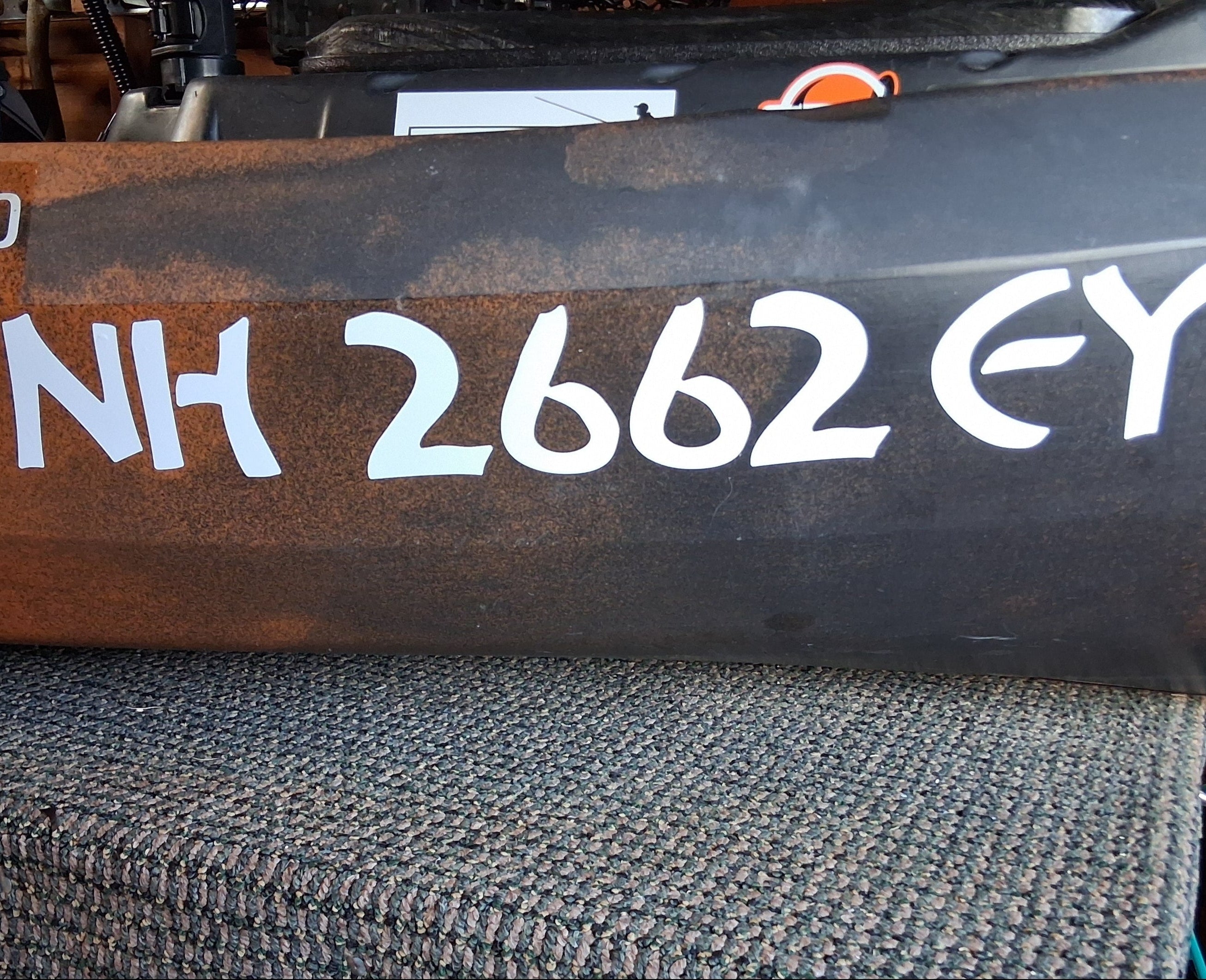 Nucanoe registration decals by Domed Numbers