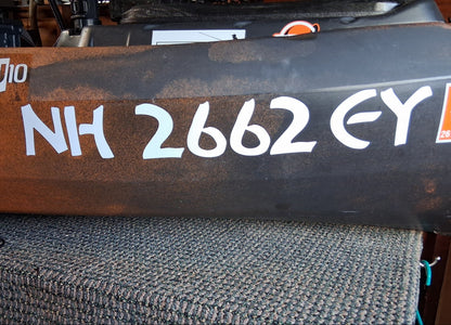 Nucanoe registration decals by Domed Numbers