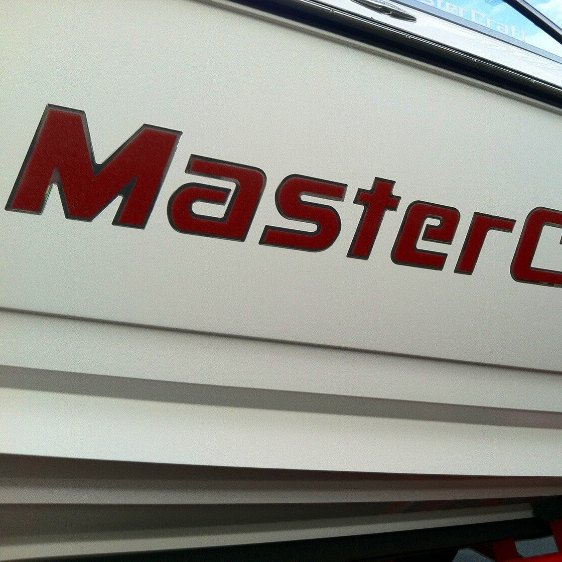 Pro Tour Red MasterCraft Boat Decal Graphic Replacement by Domed Numbers