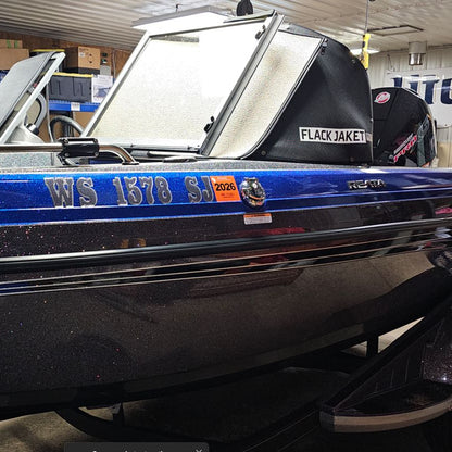 Ranger Boats Registration by Domed Numbers in silver flake