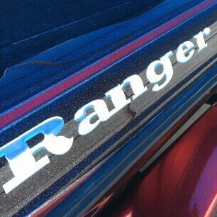 Ranger Boats Chrome domed boat decal by Domed Numbers