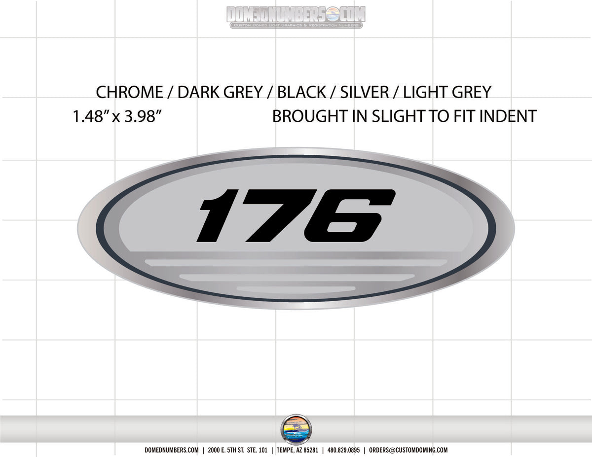 Sea Ray 176 Domed Boat Decal