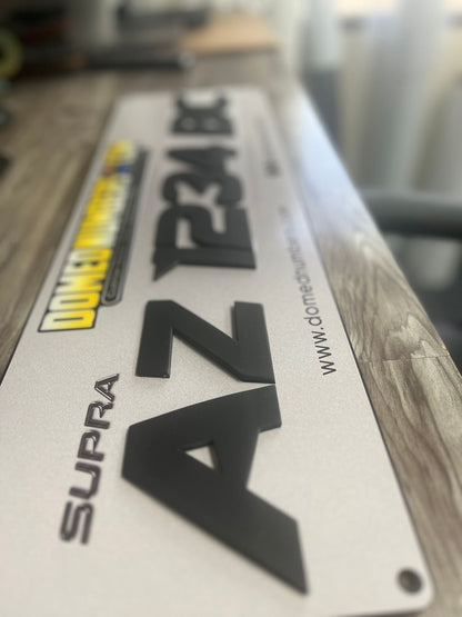 Supra Boats 3D Emblem registration with smooth surface by Domed Numbers