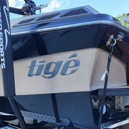 Custom Tige Boats Decal made by Domed Numbers
