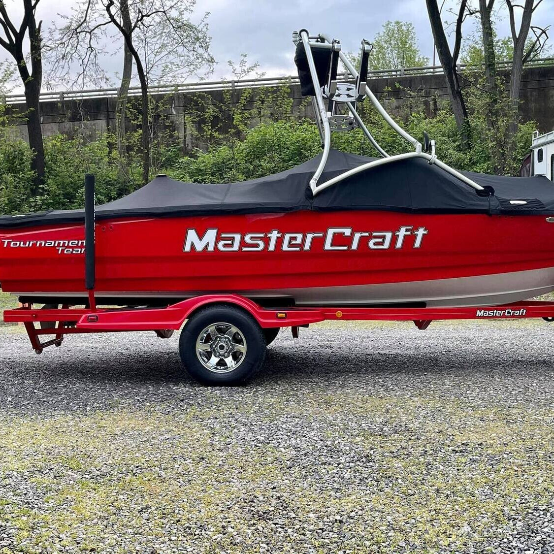 Tournament Team MasterCraft Boat Graphic Decal Replacement by Domed Numbers
