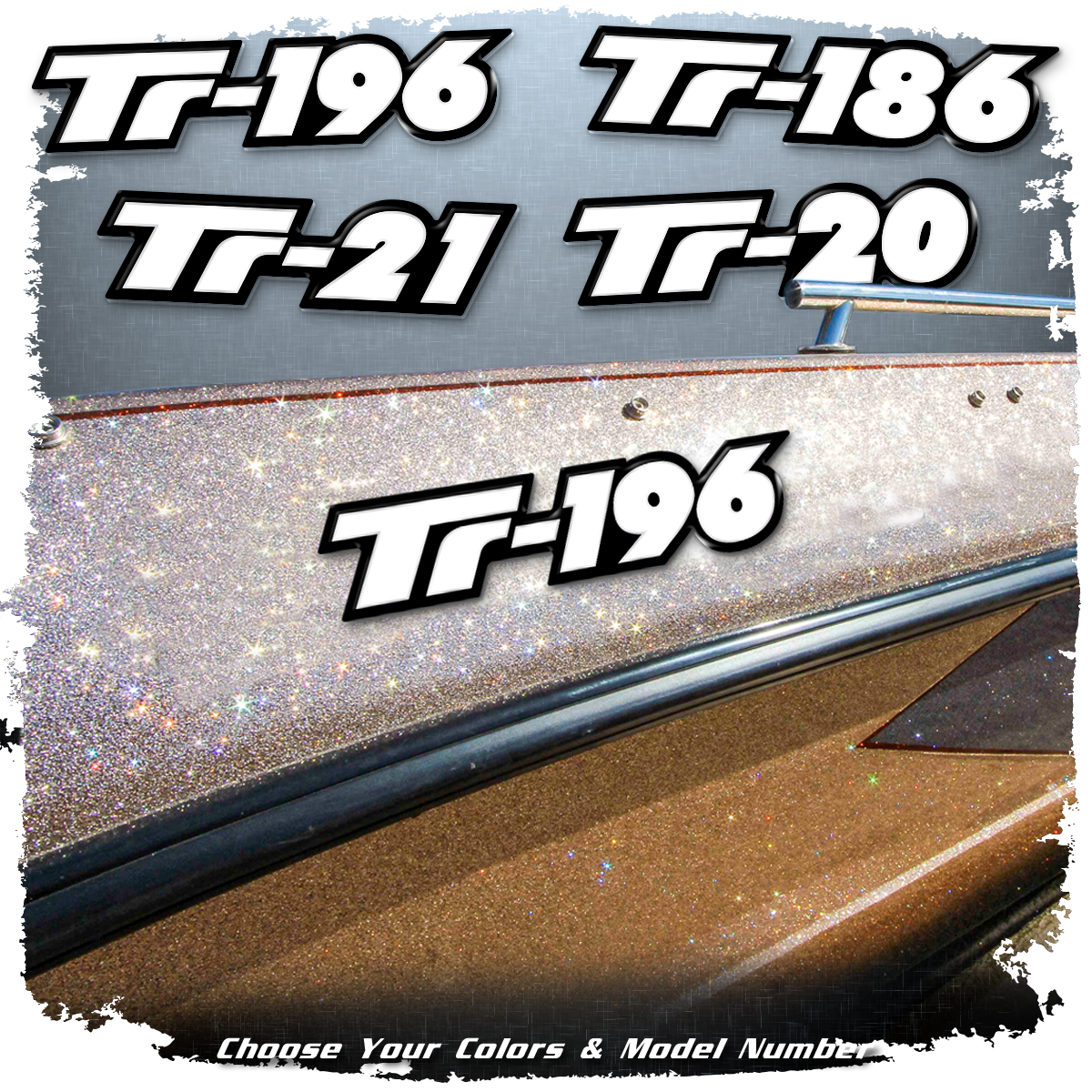 Triton Boats Replacement Model Decal by Domed Numbers
