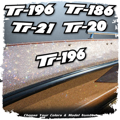 Triton Boats Replacement Model Decal by Domed Numbers