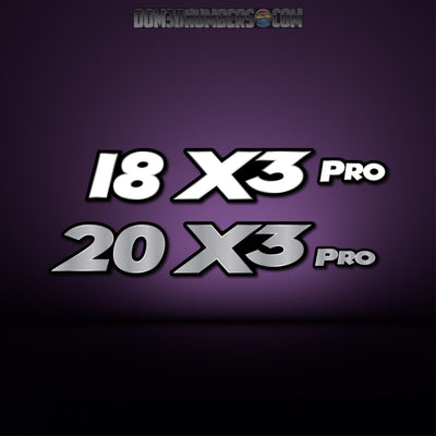 Triton Boats 18X3 Pro and 20 X3 Pro by Domed Numbers