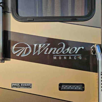 Windsor Monaco RV Decal Replacement by Domed Numbers