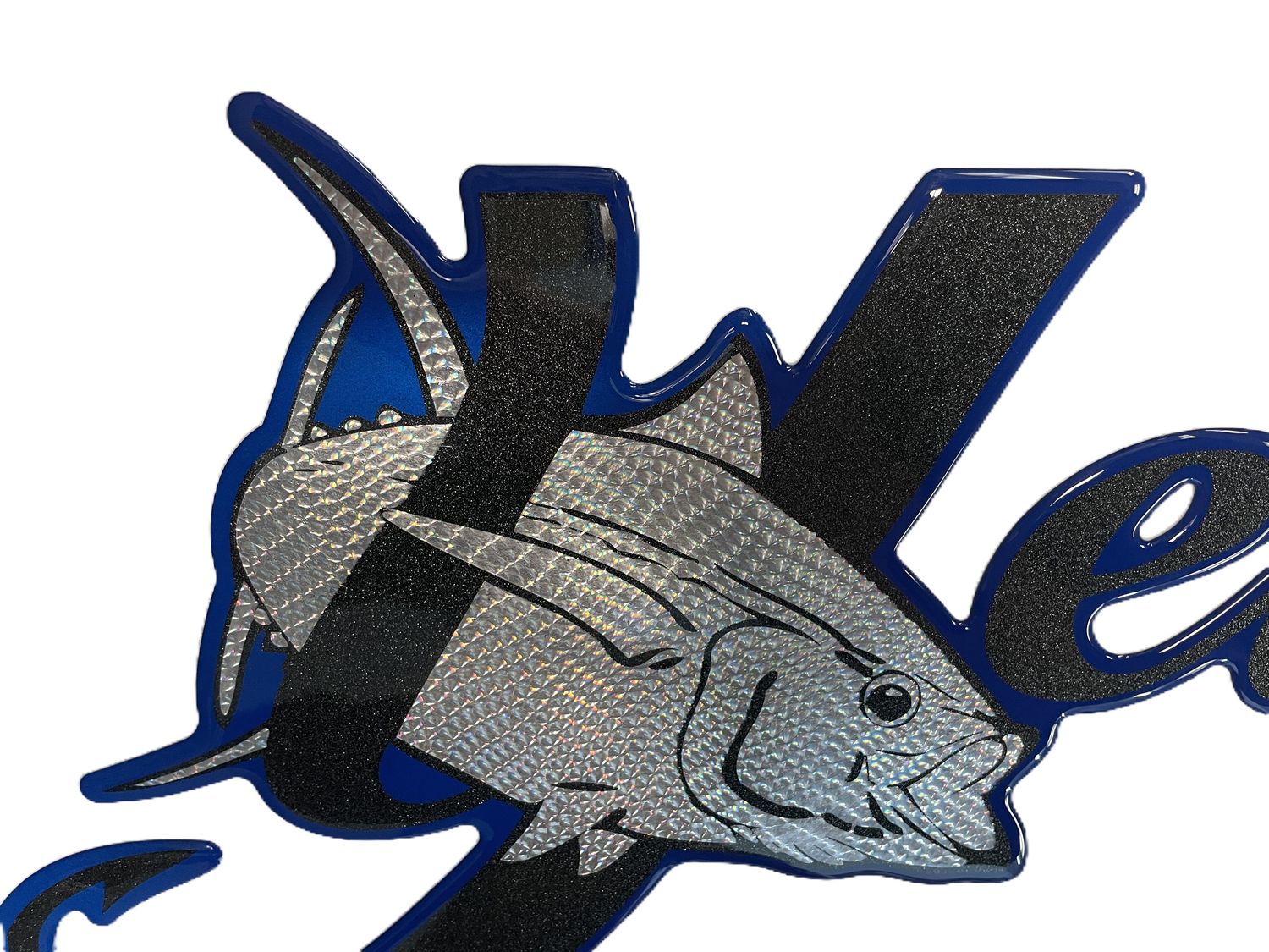 Yellowfin Boat Decal by Domed Numbers-2
