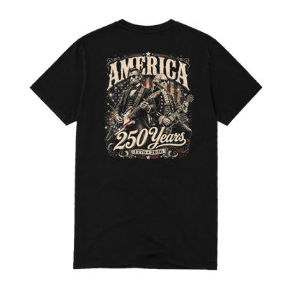 America Rocks, Adult Unisex Short Sleeve Tee